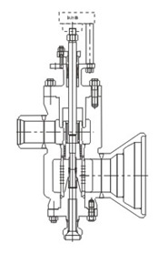 高温高压减温减压阀结构图
