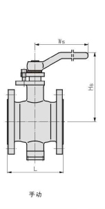 侧装偏心半球阀 手动