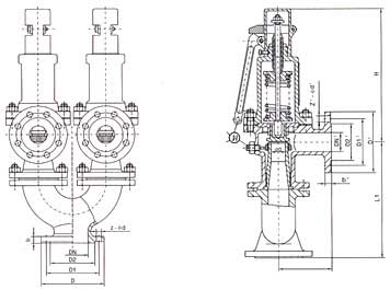 A37H-25(16C/40)安全阀结构示意图