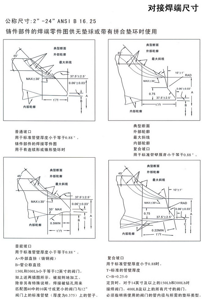 焊接尺寸规范