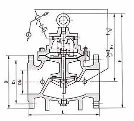 100D定水位阀结构示意图