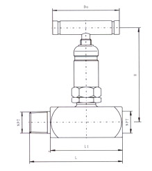 SS-5PDF8-M8美标内外螺纹针型阀